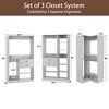 Besiost 110-In Corner Closet System Set with Wood Drawers, Freestanding Closet Organizer with Hanging Rods - 4 of 4