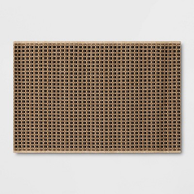 Micro Grid Rectangular Woven Indoor Outdoor Area Rug - Threshold™