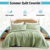 HLC.ME Weston - 3 Piece Quilt Set, Lightweight Bedspread Coverlet Set - 2 of 4