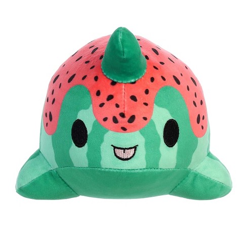 Aurora Small Watermelon Nomwhal Tasty Peach Enchanting Stuffed Animal Green 7" - image 1 of 4