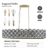 Modern Crystal Chandeliers 6-Light Oval K9 Crystal Pendant Light Luxurious Hanging Lamp for Living Room Dining Room Foyer Kitchen Island transparent - 4 of 4