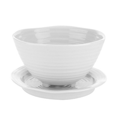 Portmeirion Sophie Conran White Berry Bowl And Stand