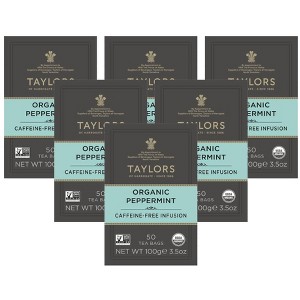Taylors Of Harrogate Organic Peppermint Caffeine-Free Infusion Tea  - Case of 6/50 ct - 1 of 3