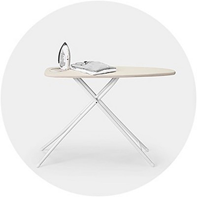 Wide Ironing Board White Metal With Creamy Chai Cover - Room Essentials™ :  Target