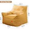 Hooseng Bean Bag Chair with Filler, Big Floor Sofa with Tufted Soft Armrests & Side Pocket, Premium Lazy Sofa for Adults, Living room, Bedroom, Dorm - 2 of 4
