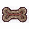 Earth Rugs Braided Cotton Dog Bone Stair Tread – Rustic Pet Mat 13"x22" Burgundy/Mustard - 2 of 3