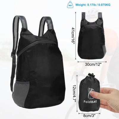 Unique Bargains Camping Cycling Waterproof Lightweight Durable Backpack Black — фото 3
