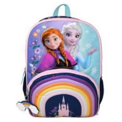 Disney Frozen Anna & Elsa 16" School Backpack with a Large Front Pocket, Girls