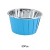 Unique Bargains Curled Rim Disposable Baking Cups Coated Baking Paper 2.56" x 1.57" 50 Pcs - 4 of 4