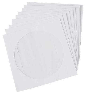 HITOUCH BUSINESS SERVICES Open End CD/DVD Envelopes 5" x 5" White 50/Box 12257