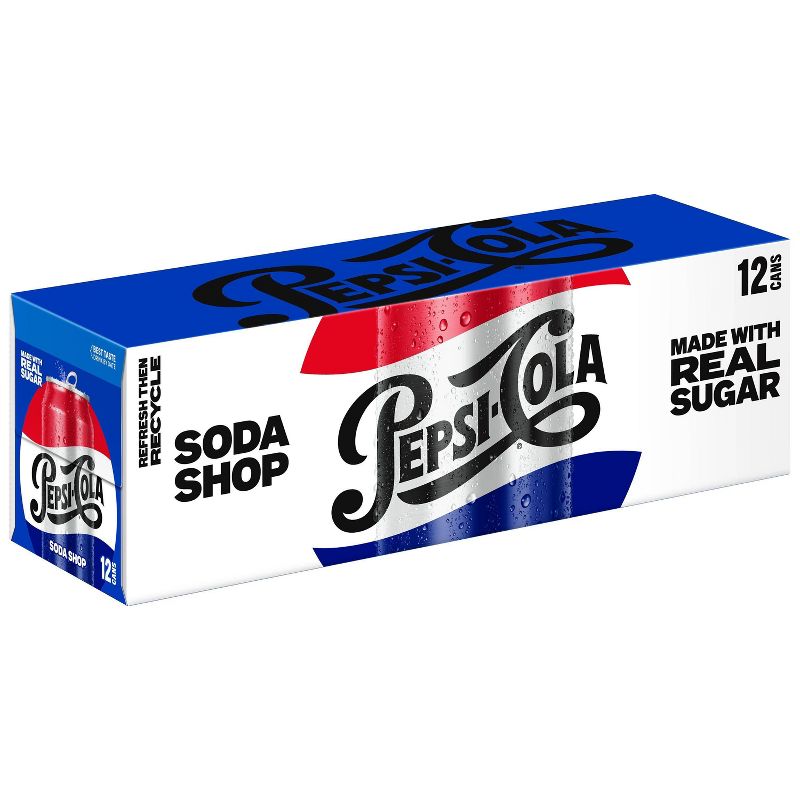 Pepsi Cola with Real Sugar- 12pk/12 fl oz Cans, 4 of 9
