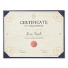 Juvale 3 Pack Navy Blue Certificate Holders with Stand - Single-Sided Document Holders for Diplomas, Awards, Certifications - 4 of 4