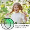 MaseiKar 55mm 1/4 & 1/8 Black Diffusion Camera Lens Filter 2 Pack Set Black Mist Cinematic Effect Filter Multicoated Glass Storage Case Cleaning Cloth - 2 of 4