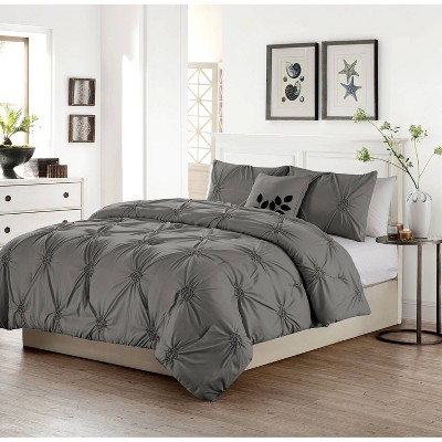 Queen London Quilt Set Gray - VCNY Home