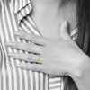 Black Bow Jewelry 2mm to 6mm 14K Yellow Gold Lightweight Domed Comfort Fit Band - 4 of 4