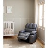 Leather Recliner Chair, Manual Recliner Recliner w/Comfortable Arms and Cup Holders for Living Room CF8011 - Gray, Medium - 2 of 4