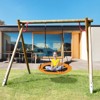 Infans 40" Saucer Tree Swing w/ Adjustable Hanging Ropes for Backyard or Outdoor Yellow - 3 of 4