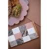 Rectangle Checkered Serving Board in Marble and Wood – 12" Tall by Kalalou - 3 of 4