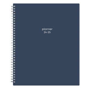 Blue Sky 2024-25 Weekly/Monthly Planner 11"x8.5" Wirebound Cover Solid Navy: Academic Calendar, Adult Stationery - 1 of 4