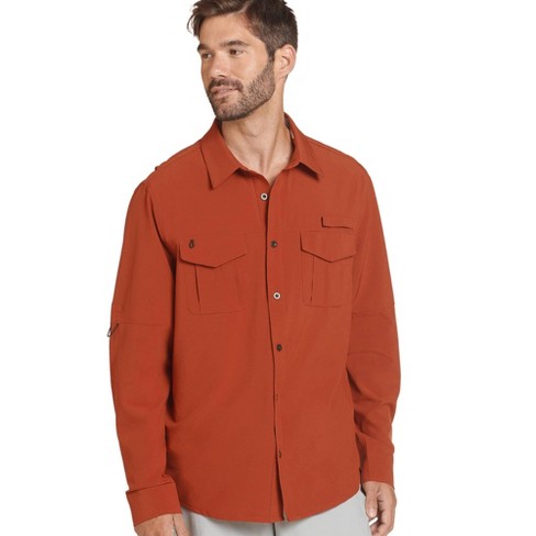 Wrangler® Men's Outdoor Short Sleeve Fishing Shirt with UPF 40