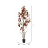 Vickerman Artificial Red Potted Rogot Rurple Tree - image 2 of 4