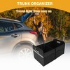 Unique Bargains Universal Car Trunk Organizer Multi Compartments Car Storage Organizer Foldable Black 1 Pc - 2 of 4