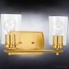 Urban Ambiance Luxury Traditional Bath Light 7.625''H x 13.875''W,  Satin Gold Finish,  Esperance Collection, UHP4146 - 4 of 4