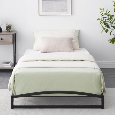 6/10 Inch Twin/Full/Queen/King Size Platform Metal Bed Frame Low Profile with Storage_Black/White