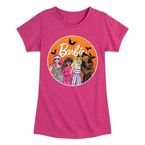 Girls' - Barbie - Costume Party Fitted Short Sleeve Graphic T-Shirt - 1 of 4