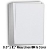 Hamilco Resume Linen Textured Cardstock Paper – 8 1/2 x 11" Blank Thick Heavy Weight 80 lb Cover Card Stock for Printer - 50 Pack (Gray) - 2 of 4