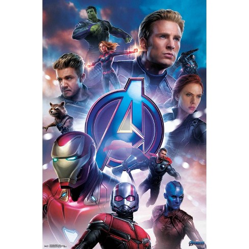 34 X 23 Avengers Endgame Group Unframed Wall Poster Print Trends International