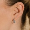 SHINE by Sterling Forever Zadie CZ Everyday Hoop Earrings - 2 of 3