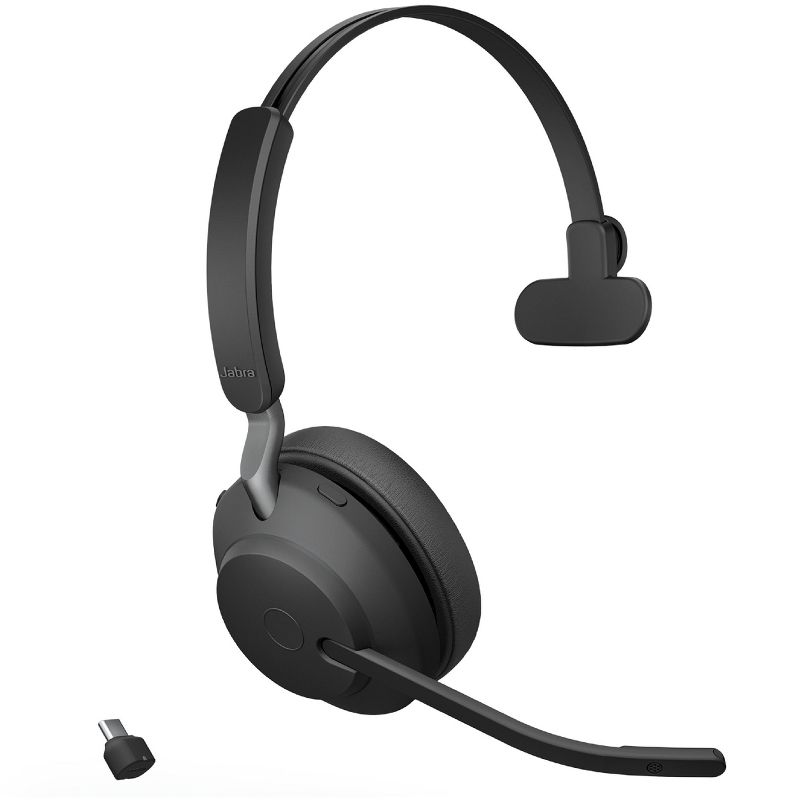 Jabra Evolve2 65 USB-C UC Mono - Black Wireless Headset / Music Headphones, 1 of 8