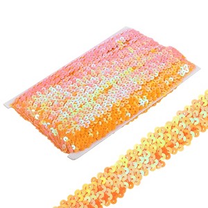 Unique Bargains Waterproof Flat Elastic Crafts Sewing Dress Sequins Trim Ribbon - 1 of 4