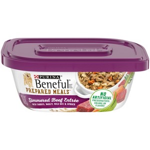 Purina Beneful Prepared Meals Simmered Recipes Wet Dog Food - 10oz - 1 of 4