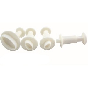 O'Creme Oval Plastic Plunger Cutters, 4 Different Sizes, 1 Each - 1 of 1