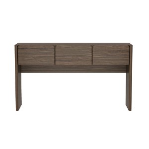 Manhattan Comfort Linda 3 Drawer Console Table Walnut Brown : Target