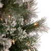 Northlight Real Touch™️ Pre-lit Snow Valley Pine Artificial Christmas Tree - 7.5' - Clear Lights - image 3 of 4