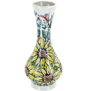 Blue Rose Polish Pottery 145 Vena Small Bud Vase - 1 of 1