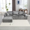 NicBex Couches for Living Room 108.27" L-shaped Sectional Sofa Chenille Upholstered 3-seater Sofa Couch with Throw Pillows - 4 of 4