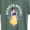 Women's - Disney - Merry And Bright Snow White Short Sleeve Graphic T-Shirt - 2 of 4
