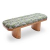 TOV Furniture Ollie Jacquard Bench in Olive Green Leopard - 4 of 4
