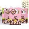 Big Dot of Happiness Pink Monkey Girl - Baby Shower or Birthday Party Favor Boxes - Set of 12 - 3 of 4