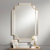 Possini Euro Design Marten Rectangular Vanity Wall Mirror Modern Beveled Gold Overlapping Frame 30 3/4" Wide for Bathroom Bedroom Living Room Entryway - 2 of 4