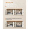 Feandrea Double Cat Litter Box Enclosure, Cat Litter Box Furniture Hidden, Front Entry, Cat House, Side End Table, TV Stand - 2 of 4