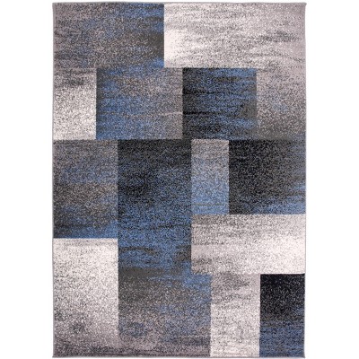 World Rug Gallery Contemporary Modern Geometric Boxes Area Rug : Target