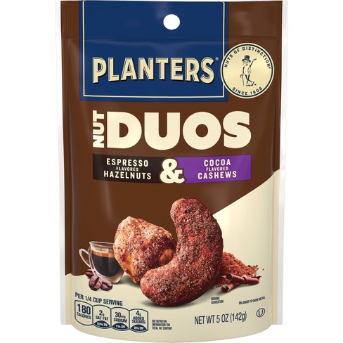 Planters Duos Espresso Flavored Hazelnuts & Cocoa Flavored Cashews - image 1 of 4