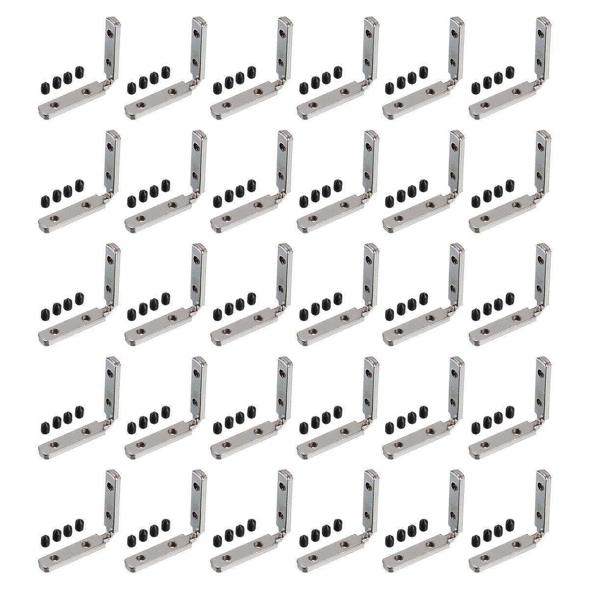 Unique Bargains Corner Connectors with M4 Screws for 2020 Series L-Shape Interior Joint Brackets - thumbnail 5