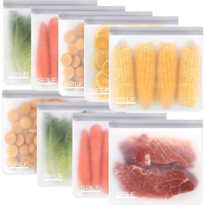 6 Pack Reusable Gallon Freezer Bags, BPA Free Extr - 1 of 4