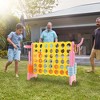 Costway Jumbo 4-to-Score 4 in A Row Giant Game Set with Stickers for Kids Adults Family Fun Red/Yellow - 2 of 4